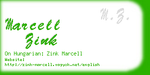 marcell zink business card